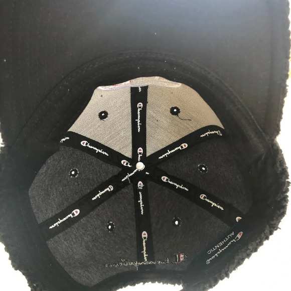 NWT CHAMPION BLACK SHERPA SNAPBACK HAT - Picture 7 of 7